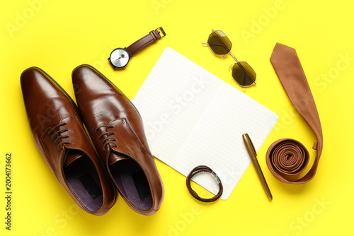 Stylish men's accessories w...