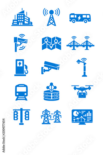 Hub icon image camera grid tower simple urban vector dashboard drone smart