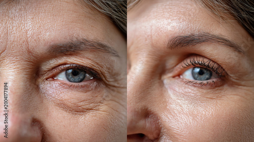 Blepharoplasty before and after results of eyelid surgery