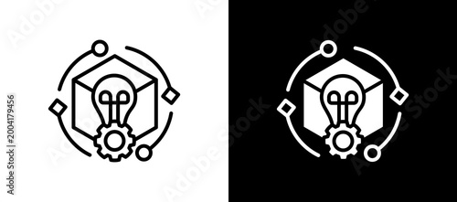 Feature Update blackwhite icon