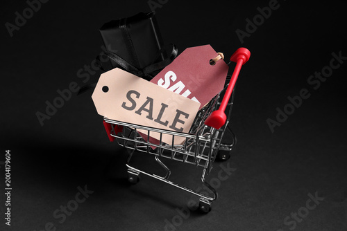 Mini shopping cart with gif...