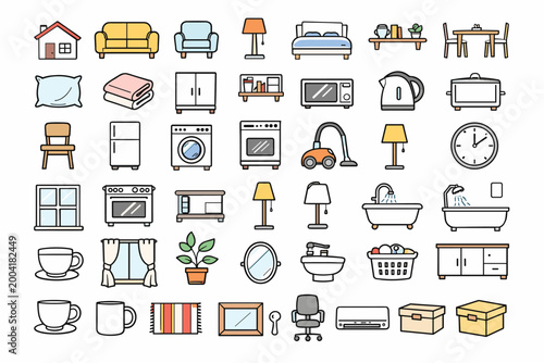 Coffee image vector house washing chair generation icon stove plant door simple