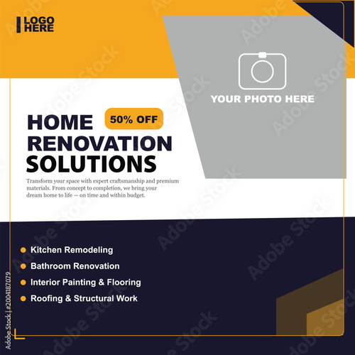 Home renovation solutions with 50 percent off on remodeling services