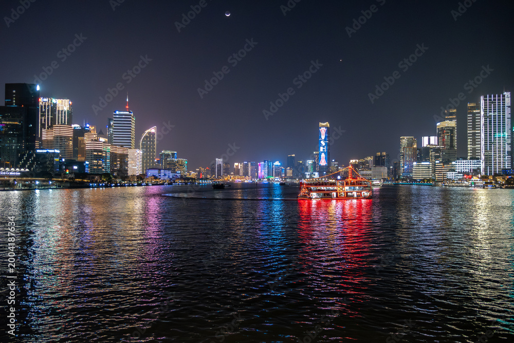Fototapeta premium shanghai harbor at night