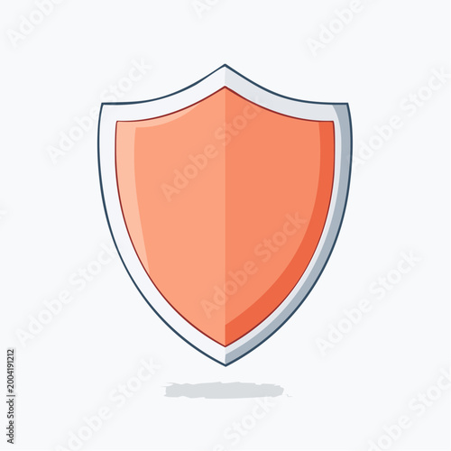 Orange Shield Icon