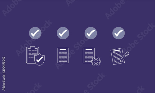 Document management process approval security illustration
