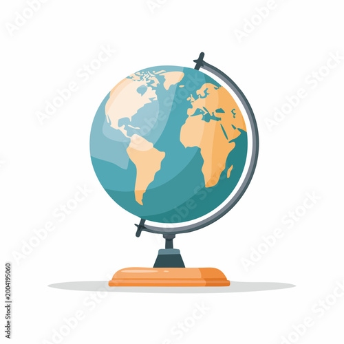 Illustration of a Globe on a Stand