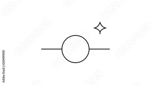 Foto Git Commit Node Minimalist Editable Stroke Vector Icon