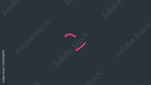 Animated Heart Tap Love Sign Motion Graphic. Social Media Like Reaction Overlay on Alpha Channel. Loop Animation