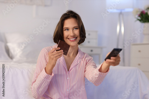 Beautiful young happy woman...