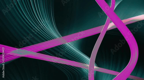 Abstract dark background with diagonal pink glowing lines and stripes.