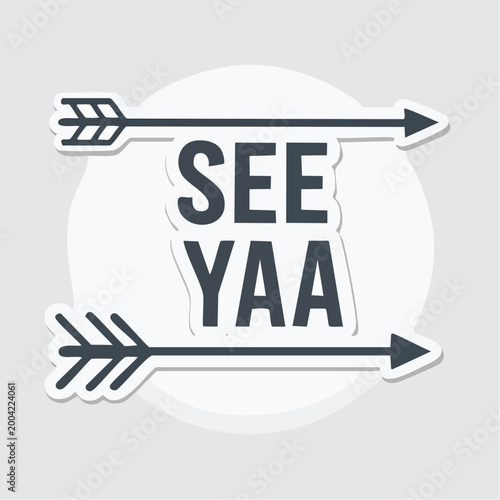 See Yaa Text with Arrows