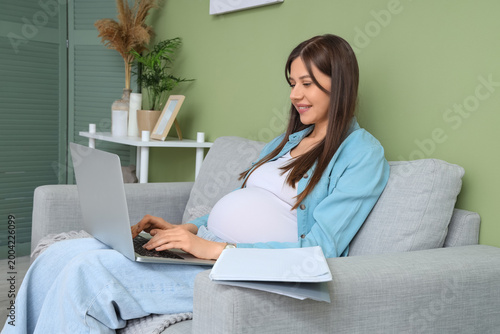 Beautiful pregnant business...