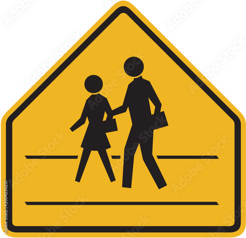 SCHOOL CROSSING SIGN, ROAD SIGN