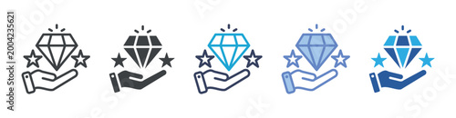 Value icon set multiple style collection