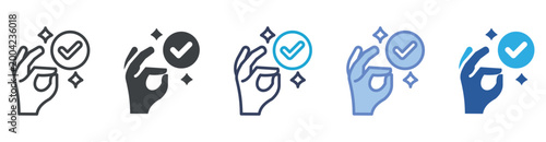 Fotografía Perfection icon set multiple style collection