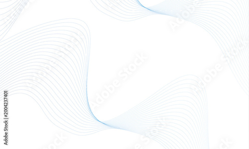 Abstract Blue Wave Lines Background Diagonal Flowing Smooth Minimalist Design Element