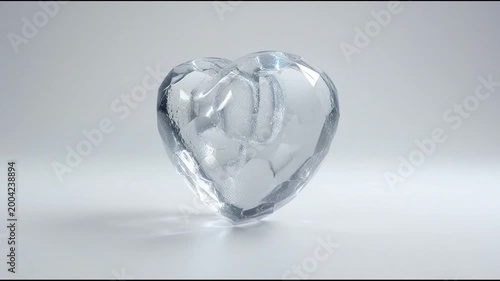 Sparkling Crystal Heart Object