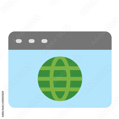 Website Vector Flat Icon Design