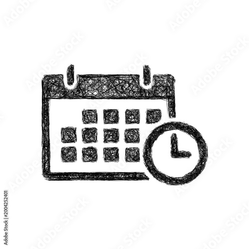 Sketch study schedule icon design
