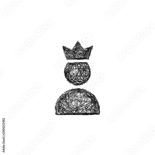 Sketch team leader icon design