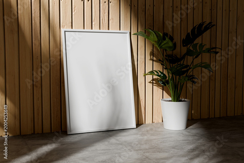 Blank Poster Frame For Mockup