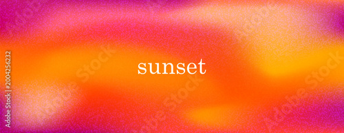 Grain glowing sunset mesh gradient background with a rich blend of deep purple, red and bright orange