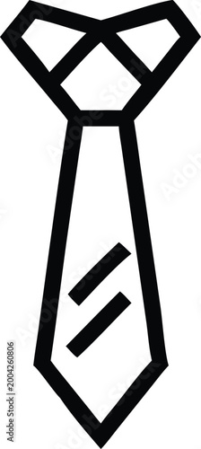 Elegant Plain Necktie Representing Formal Business Fashion and Professional Mens Style Icon