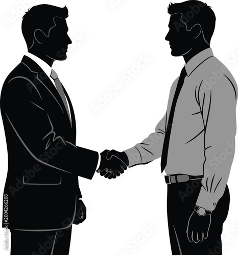 Business, men, shaking, hands, agreement, partnership, success, professional, corporate, handshake, deal, collaboration, teamwork, networking, meeting, greeting, contract, career, office, vector