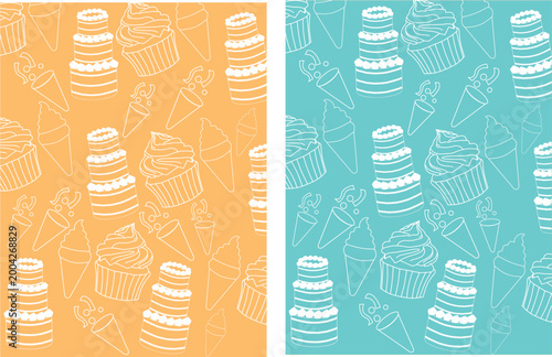 Bakery shop graphics illustration background design 