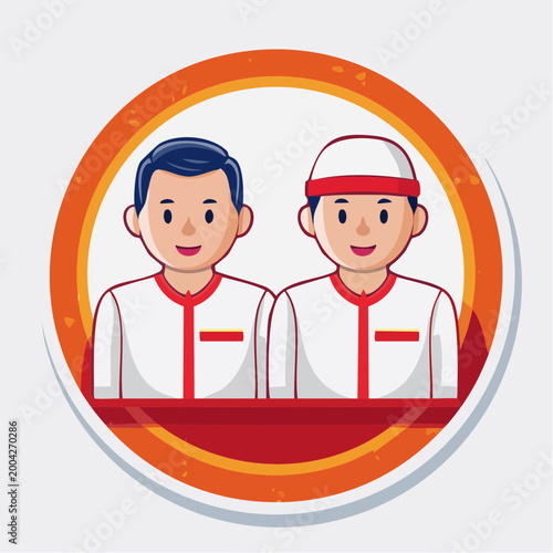 Two Muslim Men in Traditional Attire