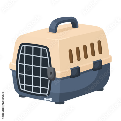 Vector image of a cat and dog carrier. Concept for caring for pets and other animals. Element for your design.