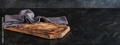Wooden cutting board and na...
