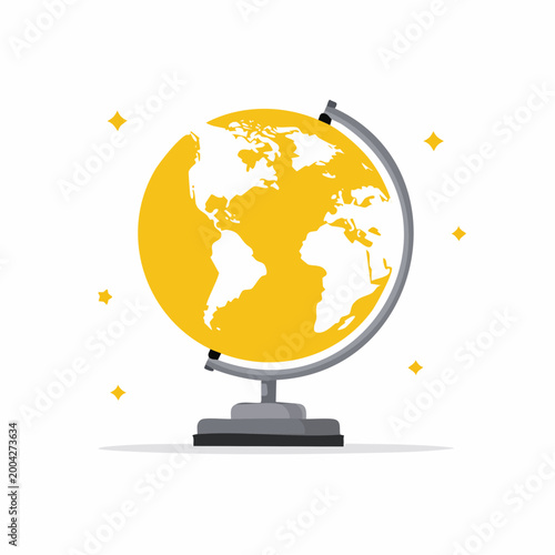 Stylized Globe Illustration
