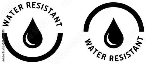Canvastavla waterproof water resistant protection icon set