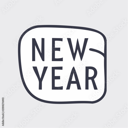 New Year Text Graphic