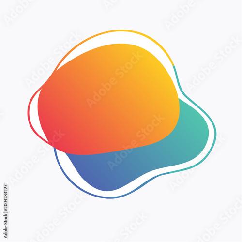 Abstract Gradient Blob Shape