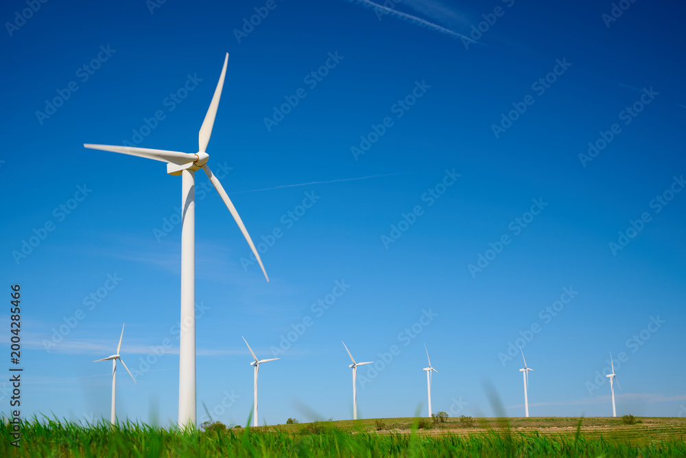 Fototapeta premium Windmills for renewable electrical energy production