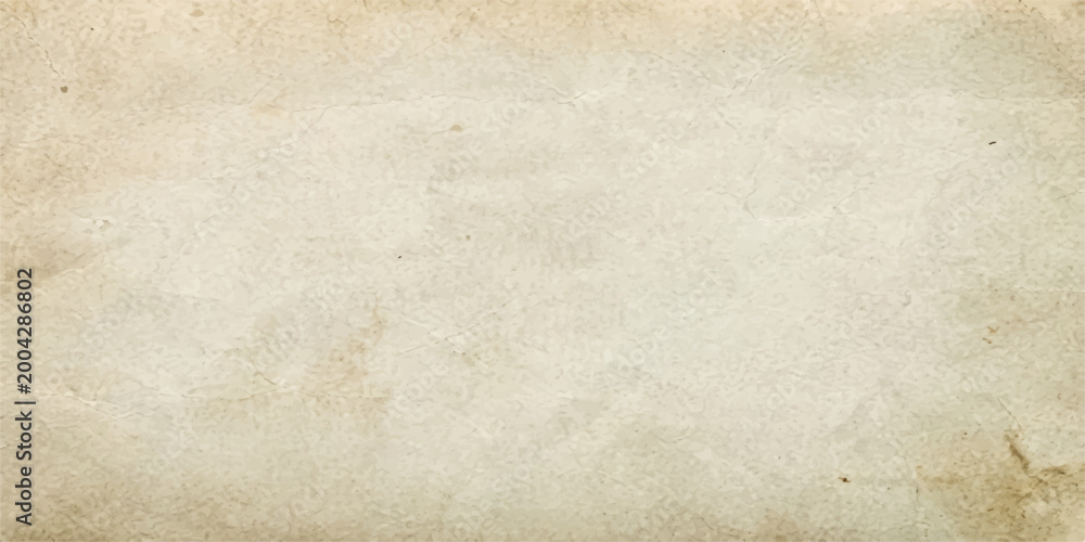Fototapeta premium A weathered parchment background for vintage design, with a blank surface.
