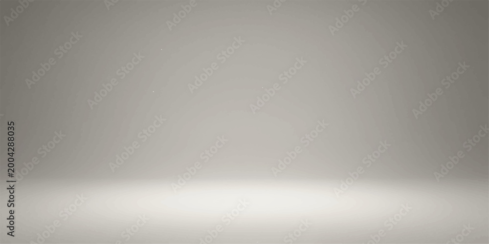 Obraz premium Empty minimalist studio space bathed in a soft, ethereal light, perfect for showcasing your products or concepts.