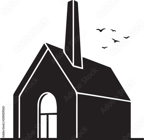Foto Contemporary Crematorium Chapel Silhouettes