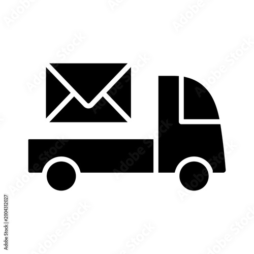 Mail icon vector. Letter Illustration sign. Mail delivery symbol. Mailing list logo.