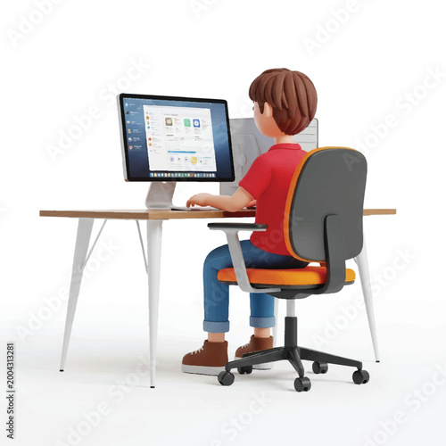 businesswoman working on laptop