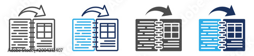 summary icon set multi concept
