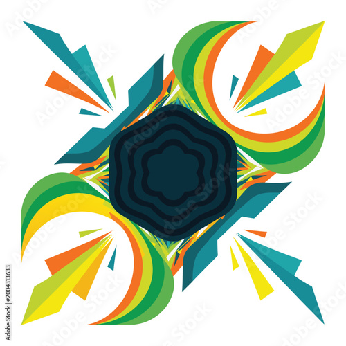 PrintAbstract Geometric Corporate Banner Design