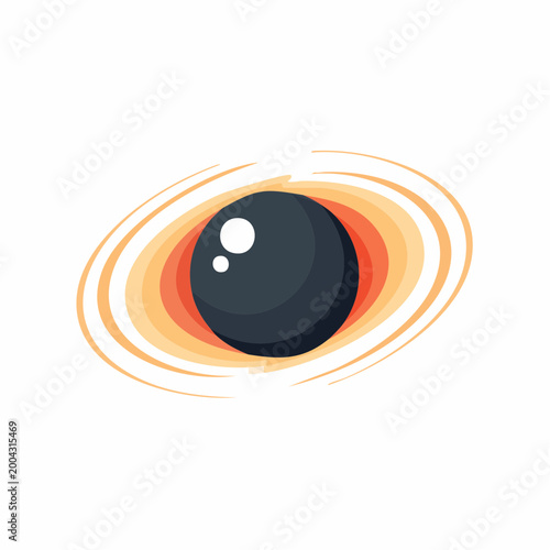 Stylized Black Hole Illustration