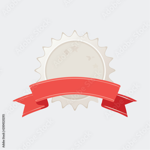 Award Ribbon and Seal Graphic