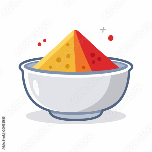 Bowl of Colorful Spices or Powders