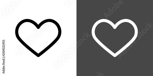 シンプルないいねのイメージ・ハートマークのアイコン