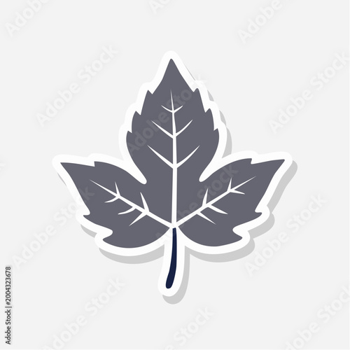 Stylized Maple Leaf Icon